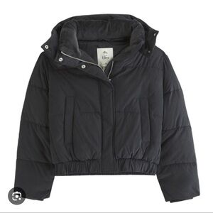 Abercrombie & Fitch Black Mini Ultra Puffer Jacket